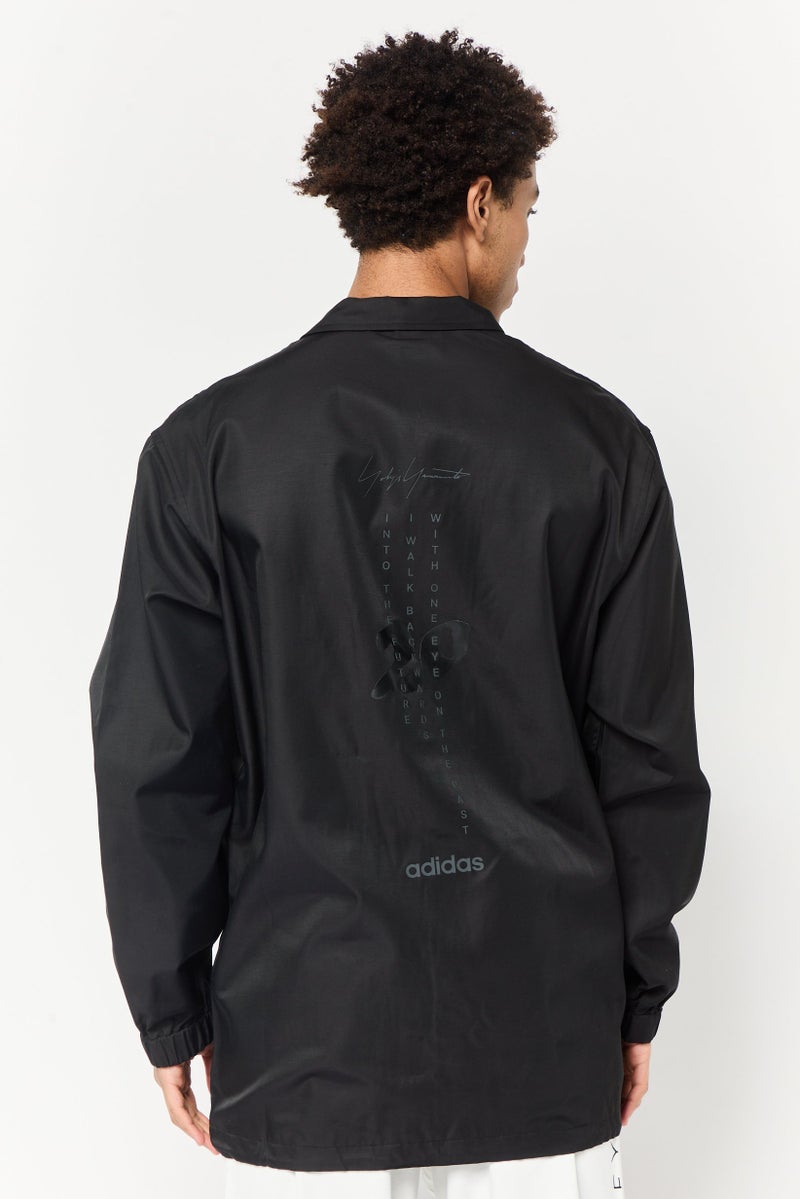 Adidas Men Sportswear Fit Outdoor Jacket, Black - Image 3